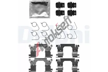 DELPHI Sada psluenstv obloen kotouov brzdy DF LX0701, LX0701
