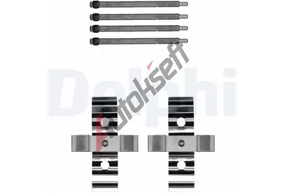 DELPHI Sada psluenstv obloen kotouov brzdy DF LX0702, LX0702