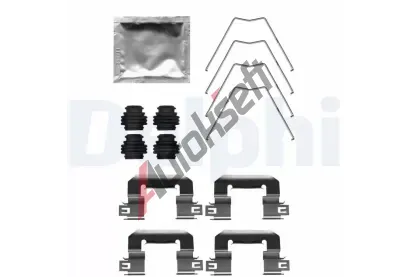 DELPHI Sada příslušenství obložení kotoučové brzdy DF LX0712, LX0712 DELPHI Sada příslušenství obložení kotoučové brzdy DF LX0712, LX0712