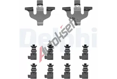 DELPHI Sada psluenstv obloen kotouov brzdy DF LX0714, LX0714