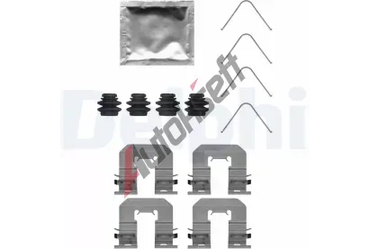 DELPHI Sada psluenstv obloen kotouov brzdy DF LX0716, LX0716