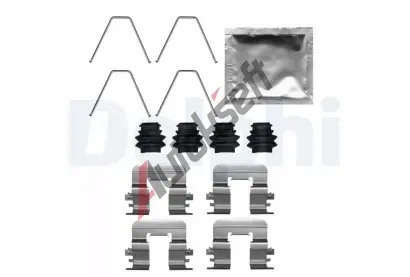 DELPHI Sada psluenstv obloen kotouov brzdy DF LX0726, LX0726