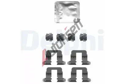 DELPHI Sada příslušenství obložení kotoučové brzdy DF LX0752, LX0752 DELPHI Sada příslušenství obložení kotoučové brzdy DF LX0752, LX0752