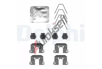 DELPHI Sada příslušenství obložení kotoučové brzdy DF LX0758, LX0758  DELPHI Sada příslušenství obložení kotoučové brzdy DF LX0758, LX0758