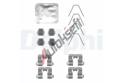 DELPHI Sada psluenstv obloen kotouov brzdy DF LX0763, LX0763