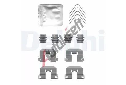 DELPHI Sada psluenstv obloen kotouov brzdy DF LX0764, LX0764