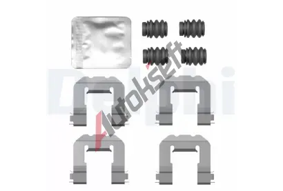 DELPHI Sada psluenstv obloen kotouov brzdy DF LX0775, LX0775