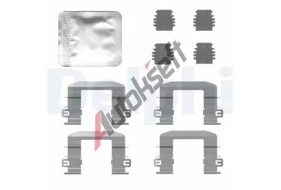 DELPHI Sada psluenstv obloen kotouov brzdy DF LX0780, LX0780
