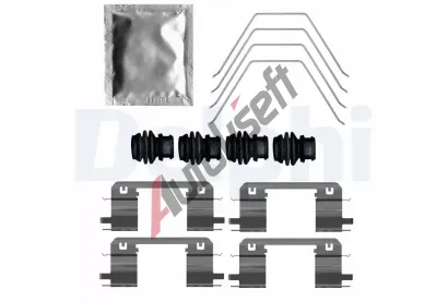 DELPHI Sada příslušenství obložení kotoučové brzdy DF LX0788, LX0788 DELPHI Sada příslušenství obložení kotoučové brzdy DF LX0788, LX0788