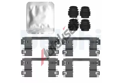 DELPHI Sada příslušenství obložení kotoučové brzdy DF LX0798, LX0798 DELPHI Sada příslušenství obložení kotoučové brzdy DF LX0798, LX0798