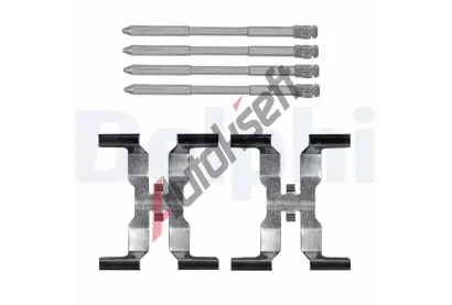 DELPHI Sada příslušenství obložení kotoučové brzdy DF LX0812, LX0812 DELPHI Sada příslušenství obložení kotoučové brzdy DF LX0812, LX0812