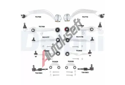 DELPHI Sada na opravy - pn zvsn rameno DF TC1300KIT, TC1300KIT