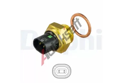 DELPHI Senzor teploty chladic kapaliny DF TS10483, TS10483