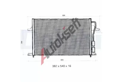 DELPHI Kondenz�tor klimatizace DF TSP0225275, TSP0225275