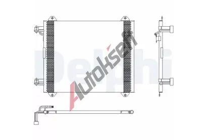 DELPHI Kondenztor klimatizace DF TSP0225407, TSP0225407