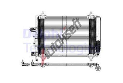 DELPHI Kondenztor klimatizace DF TSP0225537, TSP0225537