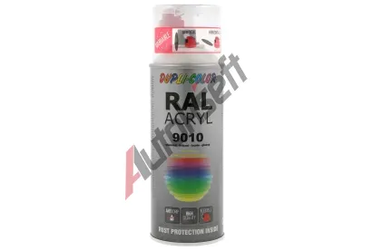 DUPLI COLOR RAL - lak RAL ACRYL RAL 9010 pure white gloss 400 ml DLC 349799, 349799