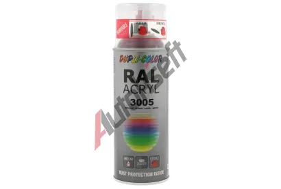 DUPLI COLOR RAL - lak RAL ACRYL RAL 3005 wine red gloss 400 ml DLC 350597, 350597
