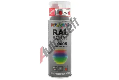 DUPLI COLOR RAL - lak RAL ACRYL RAL 9005 jet black semi mat 400 ml DLC 472558, 472558 DUPLI COLOR RAL - lak RAL ACRYL RAL 9005 jet black semi mat 400 ml DLC 472558, 472558