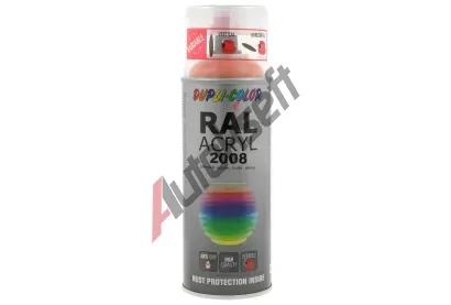 DUPLI COLOR RAL - lak RAL ACRYL RAL 2008 bright red orange gloss 400 ml DLC 535000, 535000