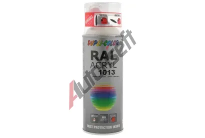 DUPLI COLOR RAL - lak RAL ACRYL RAL 1013 oyster white semi mat 400 ml DLC 641589, 641589