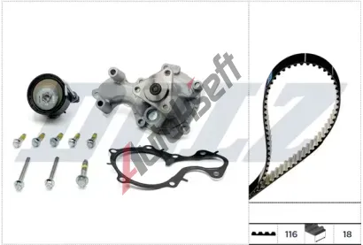 DOLZ Vodní pumpa - sada ozubeného řemene DLZ KD178IO, KD178IO DOLZ Vodní pumpa - sada ozubeného řemene DLZ KD178IO, KD178IO