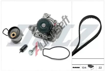 DOLZ Vodn� pumpa - sada ozuben�ho �emene DLZ KD257, KD257