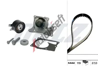 DOLZ Vodní pumpa - sada ozubeného řemene DLZ KD286, KD286 DOLZ Vodní pumpa - sada ozubeného řemene DLZ KD286, KD286