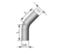 Vfukov potrub univerzln DINEX ‐ DNX 92109
