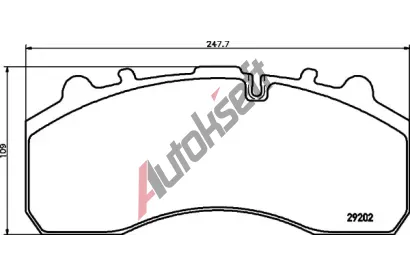 DON Sada brzdových destiček DON CVP020K, CVP020K DON Sada brzdových destiček DON CVP020K, CVP020K