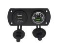 Stualarm Dvojit zsuvka do panelu 3x USB-A + 1x USB-C DO STU34690, 34690