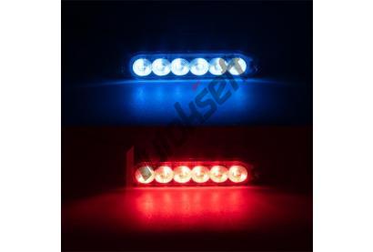 Stualarm LED svtlo vnj, modro-erven, 12-24V, ECE R10 DO STUCH-077DUAL, CH-077DUAL