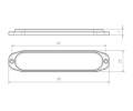 Stualarm LED svtlo vnj, modro-erven, 12-24V, ECE R10 DO STUCH-077DUAL, CH-077DUAL