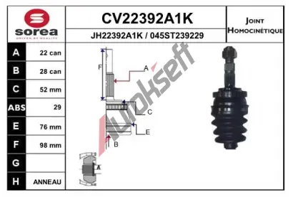 EAI Kloub hnacho hdele, sada EAI CV22392A1K, CV22392A1K
