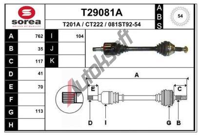 EAI Hnac hdel EAI T29081A, T29081A