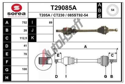 EAI Hnac hdel EAI T29085A, T29085A