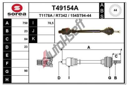 EAI Hnac hdel EAI T49154A, T49154A