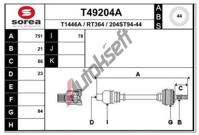 EAI Hnac hdel EAI T49204A, T49204A