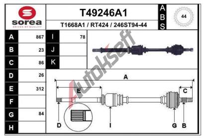 EAI Hnac hdel EAI T49246A1, T49246A1