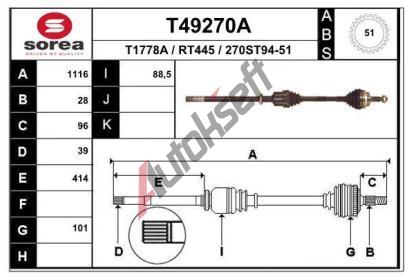 EAI Hnac hdel EAI T49270A, T49270A