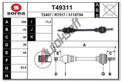 EAI Hnac hdel EAI T49311, T49311