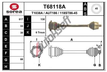 EAI Hnac hdel EAI T68118A, T68118A