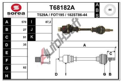EAI Hnac hdel EAI T68182A, T68182A