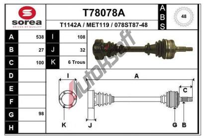 EAI Hnac hdel EAI T78078A, T78078A