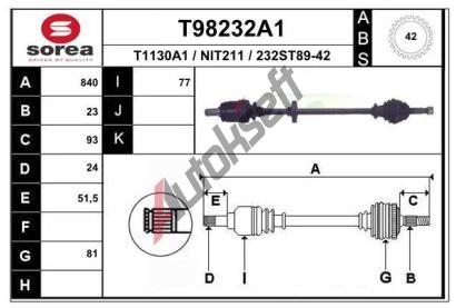 EAI Hnac� h��del EAI T98232A1, T98232A1