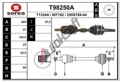 EAI Hnac hdel EAI T98250A, T98250A