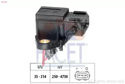 EPS (facet) Snma barometrickho tlaku vzduchu EPS 10.3116, 10.3116