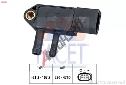 EPS (facet) Senzor tlaku vfukovch plyn Made in Italy - OE Equivalent EPS 10.3266, 10.3266