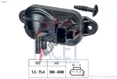 EPS (facet) Snma plnicho tlaku Made in Italy - OE Equivalent EPS 10.3268, 10.3268