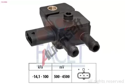EPS (facet) Senzor tlaku vfukovch plyn Made in Italy - OE Equivalent EPS 10.3306, 10.3306